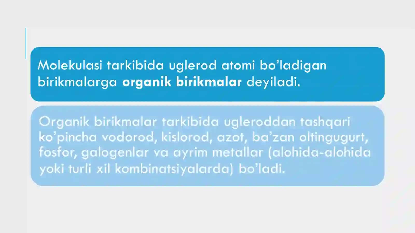 ORGANIK KIMYO FANINING ASOSIY QONUNLARI HAMDA ULARNING AHAMIYATI 2
