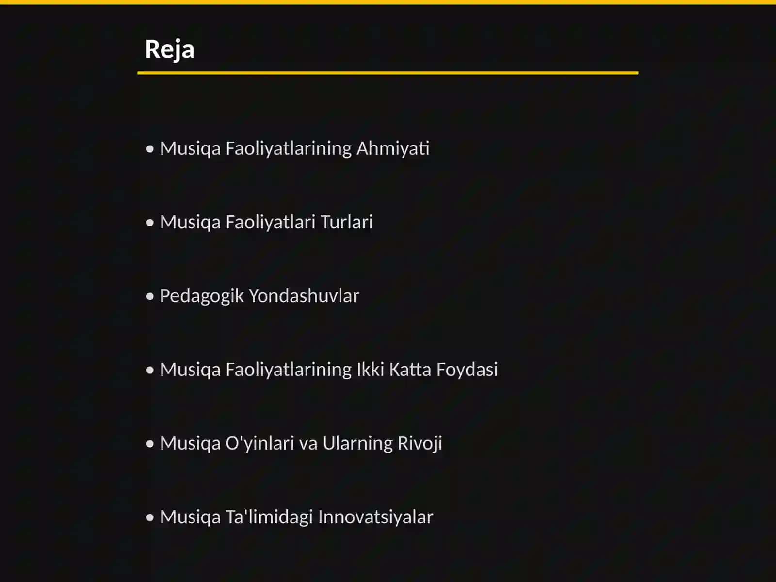 O'rta Guruhda Musiqa Faoliyatlari Ishlanmasi 2