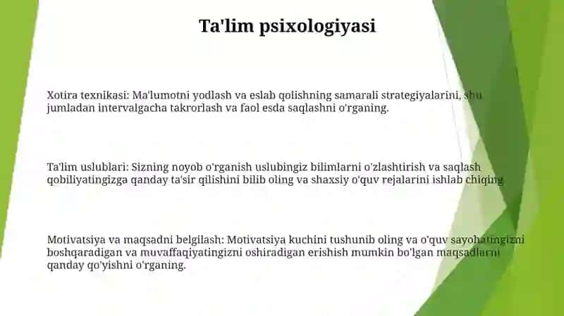 Ilim Olish Sirlari Zamonaviy Bilimlarni Egallash 2