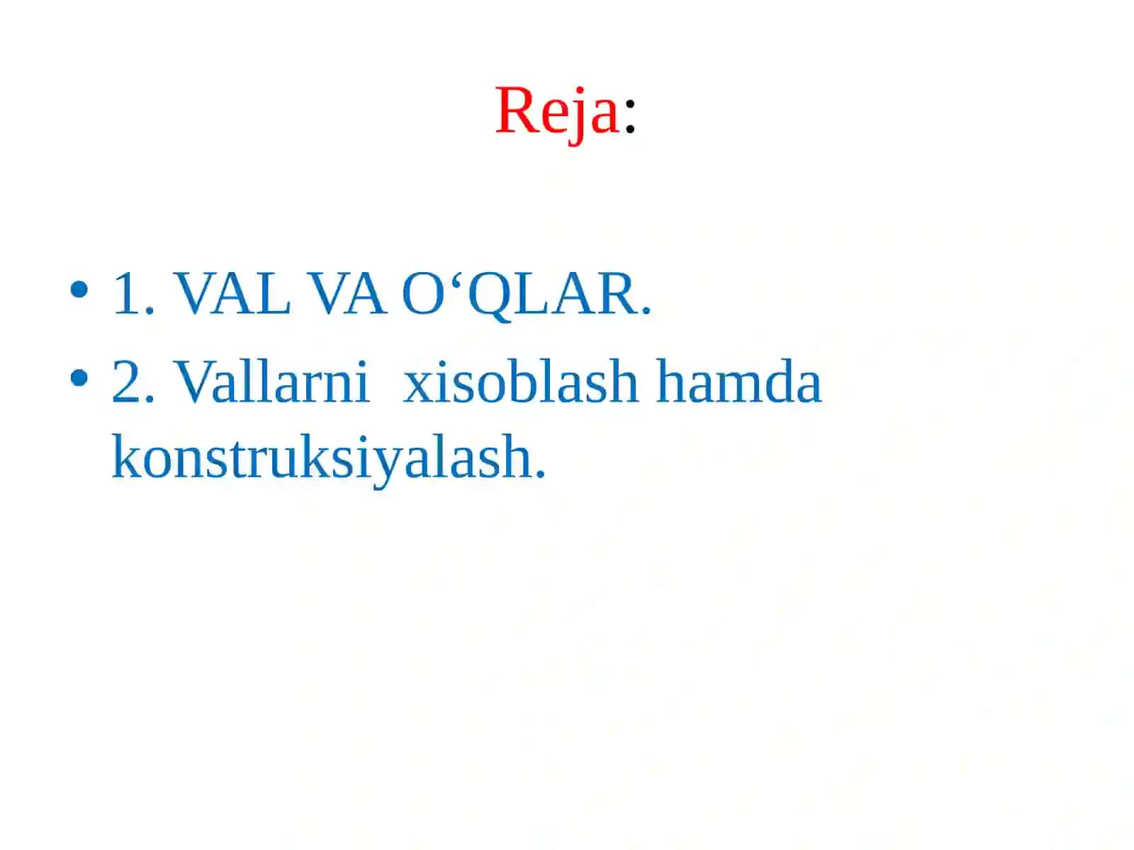 Vallarvao’qlar.Ularnixisoblashvakonstruksiyalash 2