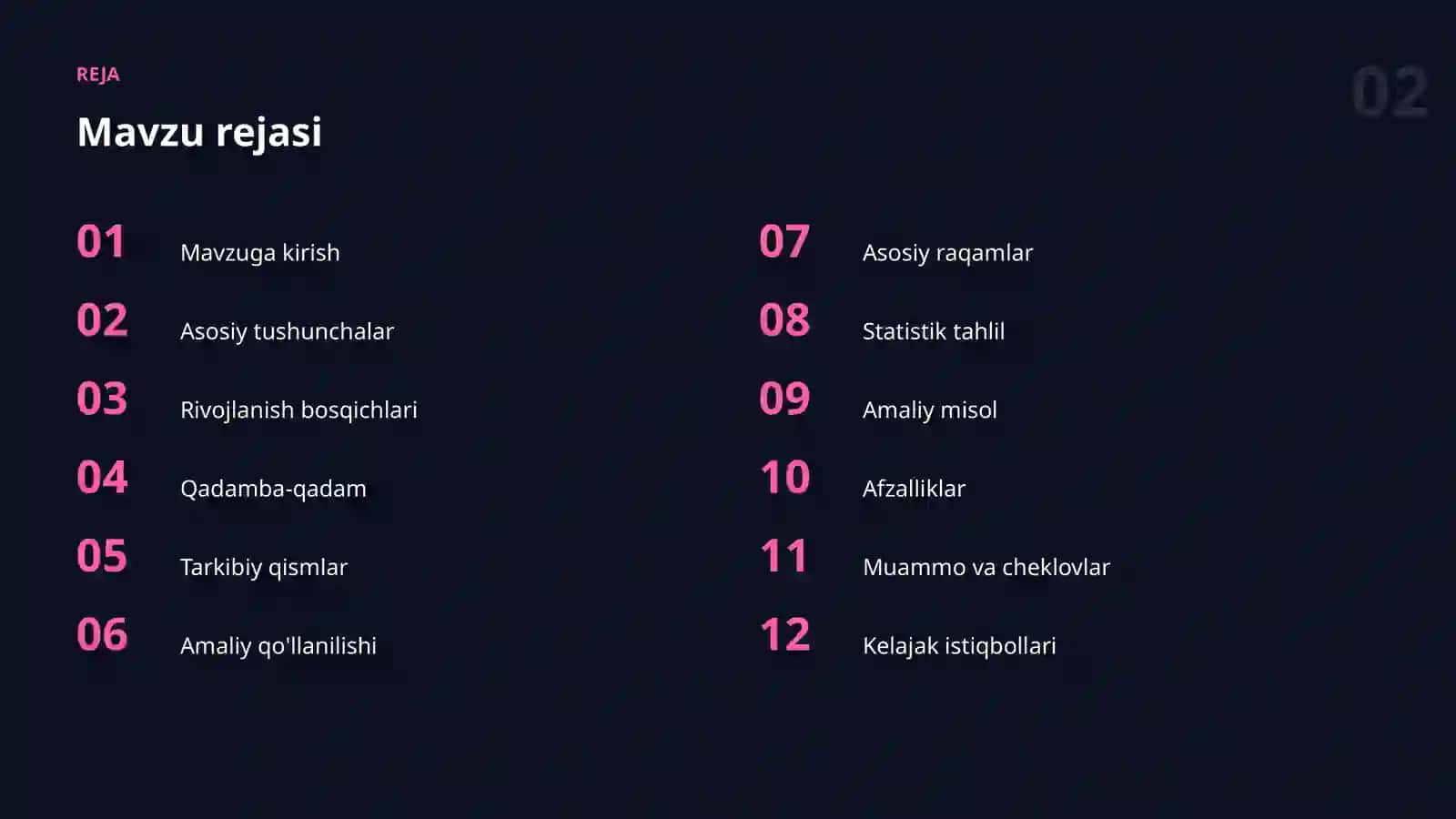 AI MA'LUMOTLAR BILAN ISHLASH 2