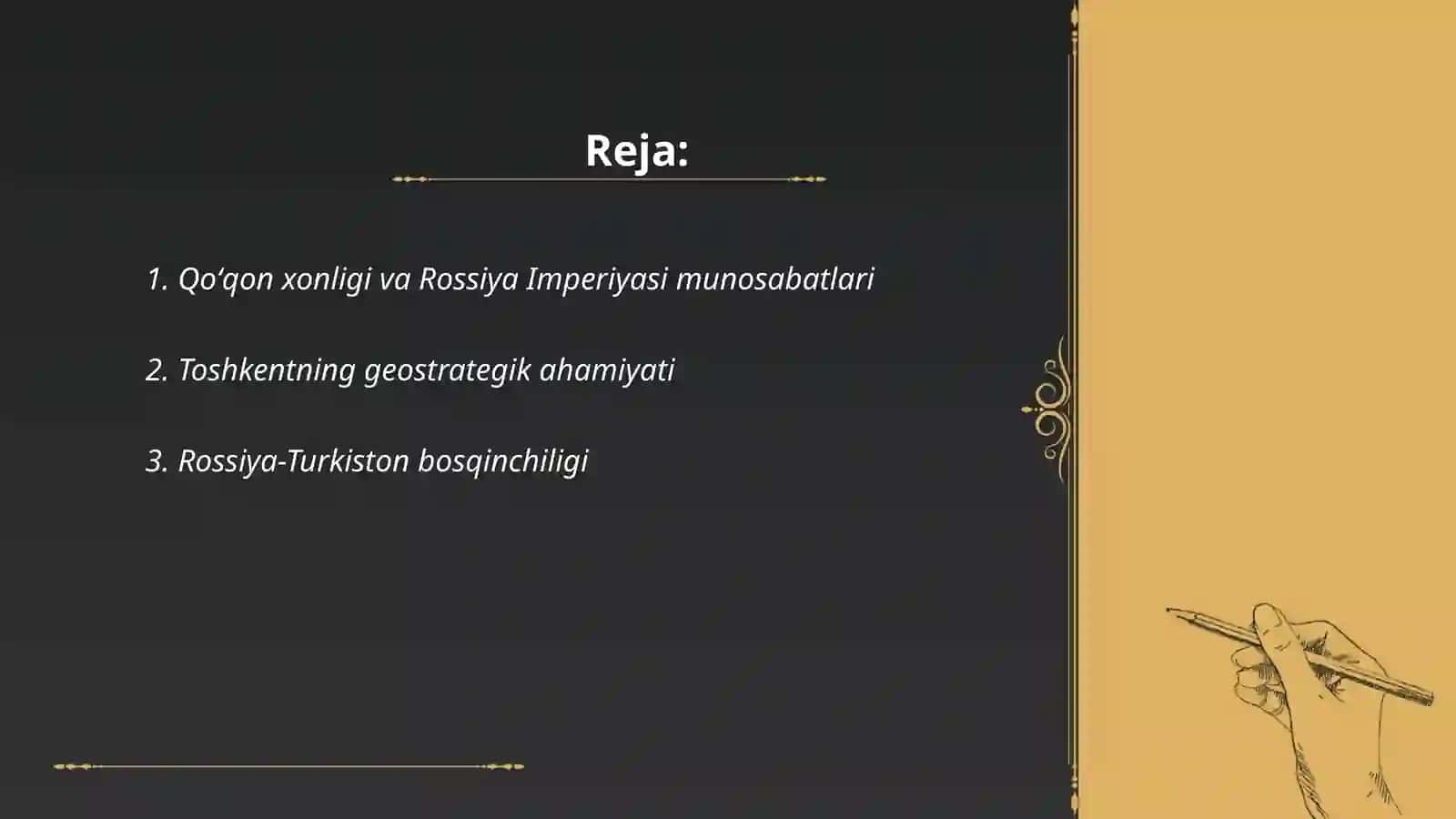 Muhammad Solih Toshkandiyning " Tarixi jadidi Toshkand" asarida Qoʻqon - Rossiya harbiy toʻqnashuvlari yoritilishi 2