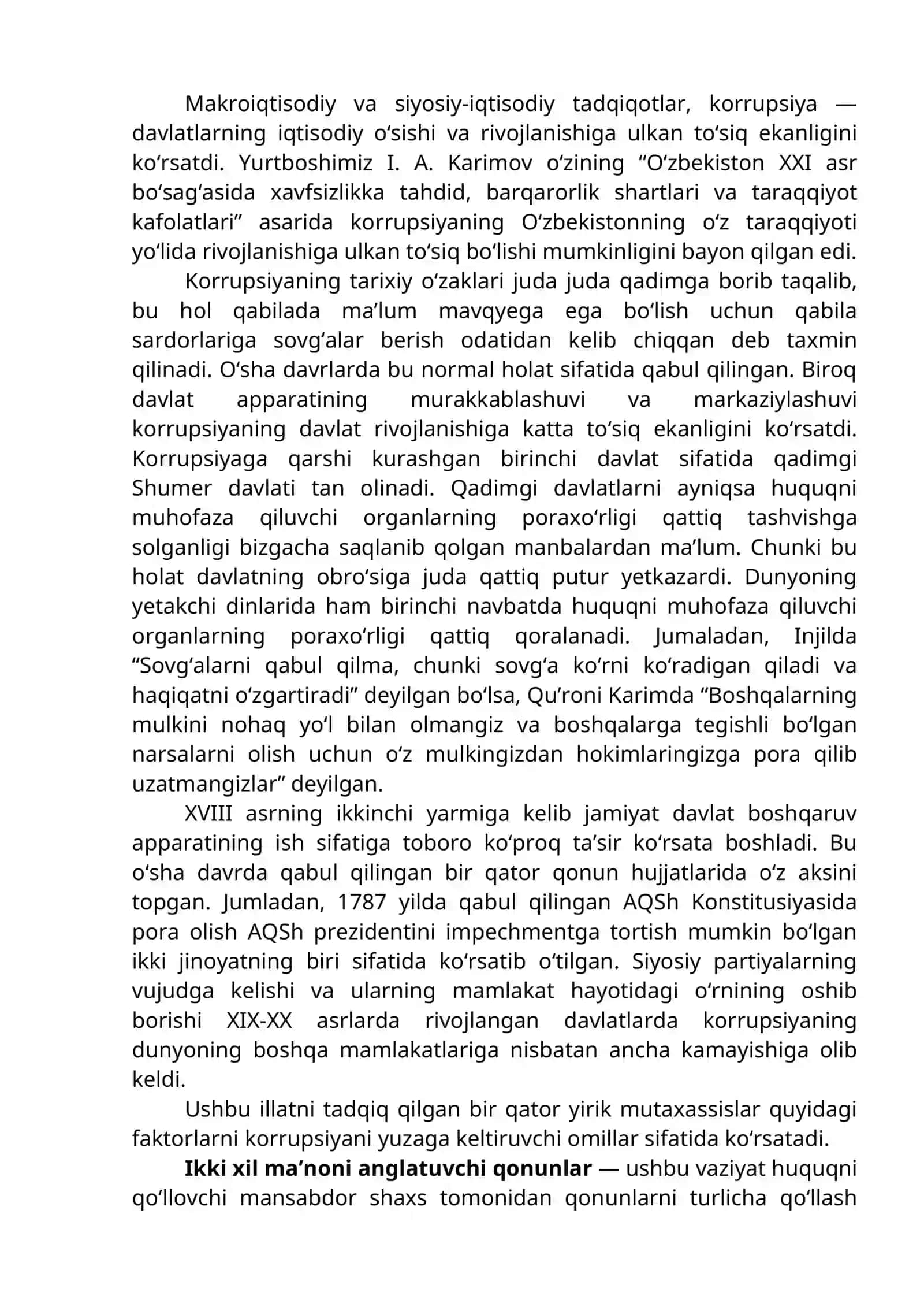 Korrupsiyaga qarshi kurashning jahon tajribasi 2