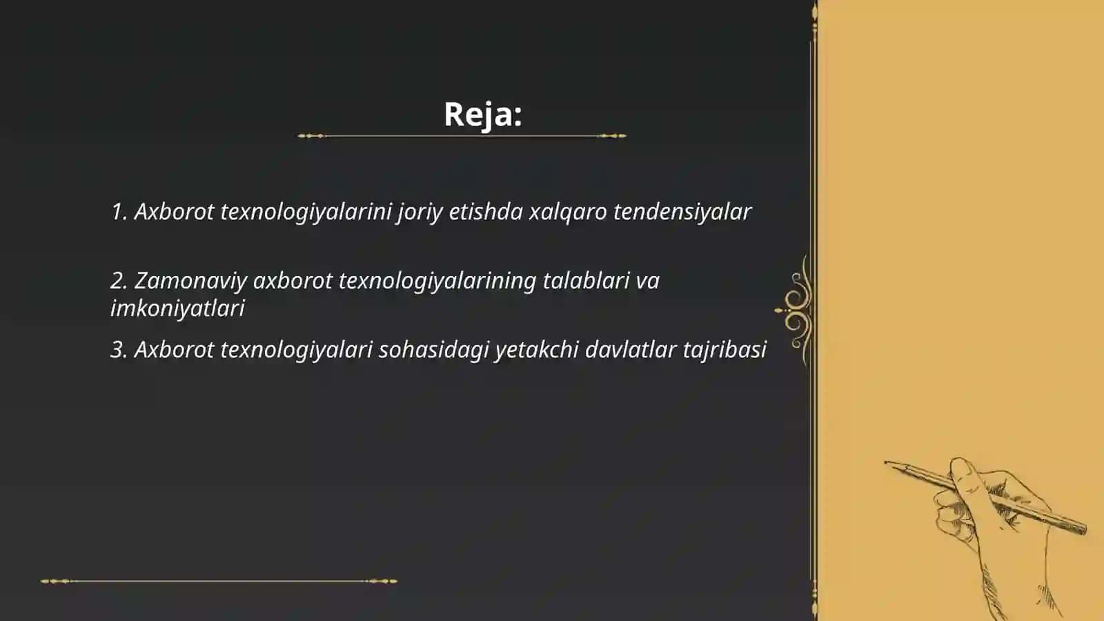 Axborot texnologiyalarini joriy etishda xalqaro tendensiyalar 2