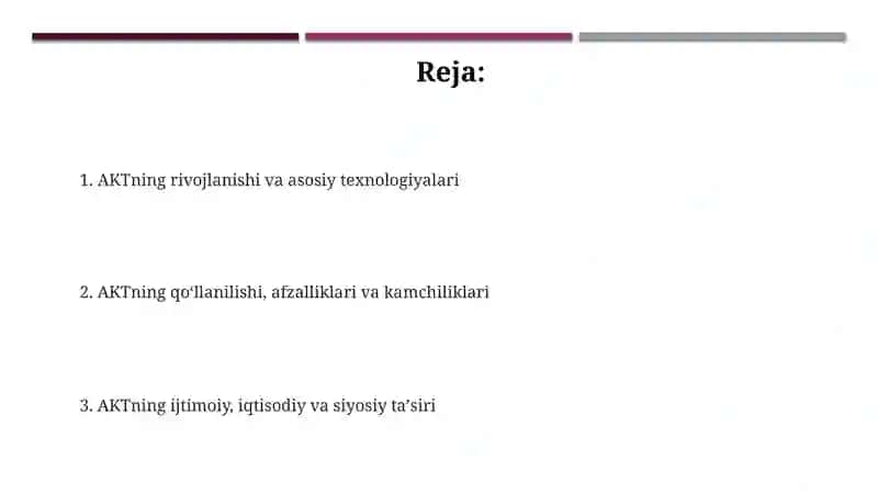Axborot kommunikatsiya texnologiyalari 2