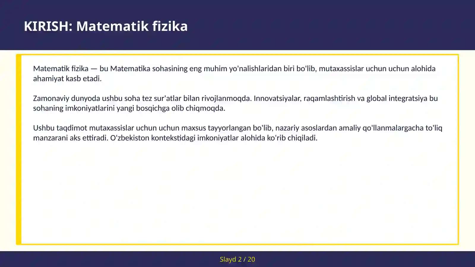 Matematik fizika 2