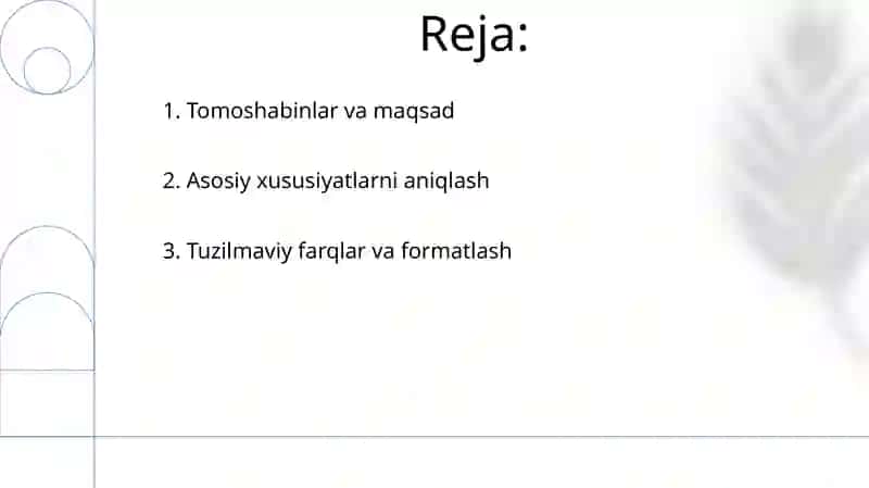 Maruza va referat: o'xshash va farqli jihatlari 2