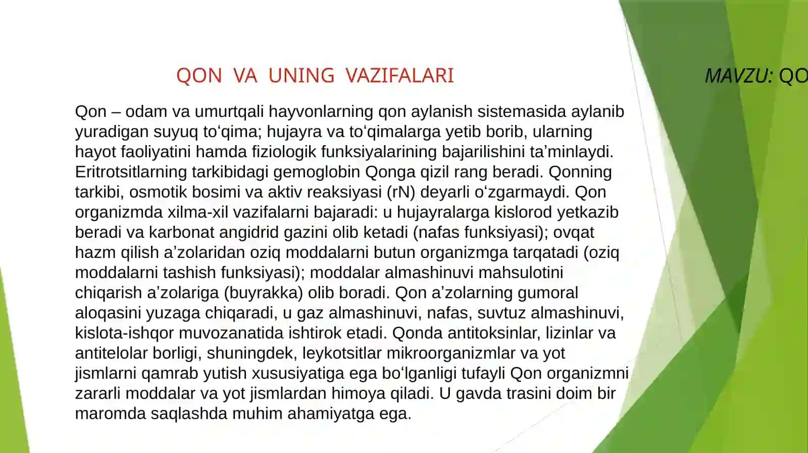 Qon va qon dog’larining sud –tibbiy ekspertizasi 2