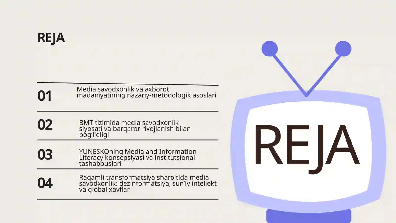 BMT va YUNESKONING MEDIA SAVODXONLIK VA AXBOROT MADANIYATIGA MUNOSABATI 2