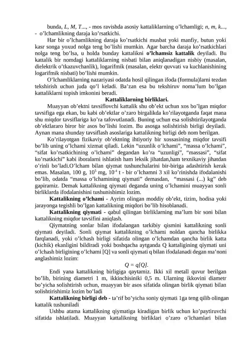 O’lchov asboblari bilan ishlashni o’rganish 2