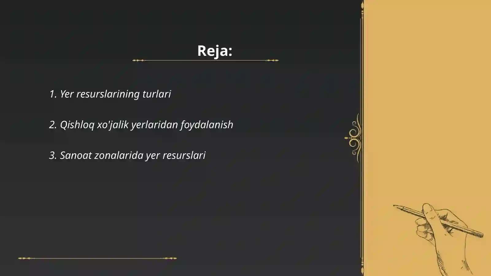 Ōzbekistonning yer zahiralari va ulardan oqilona foydalanish 2