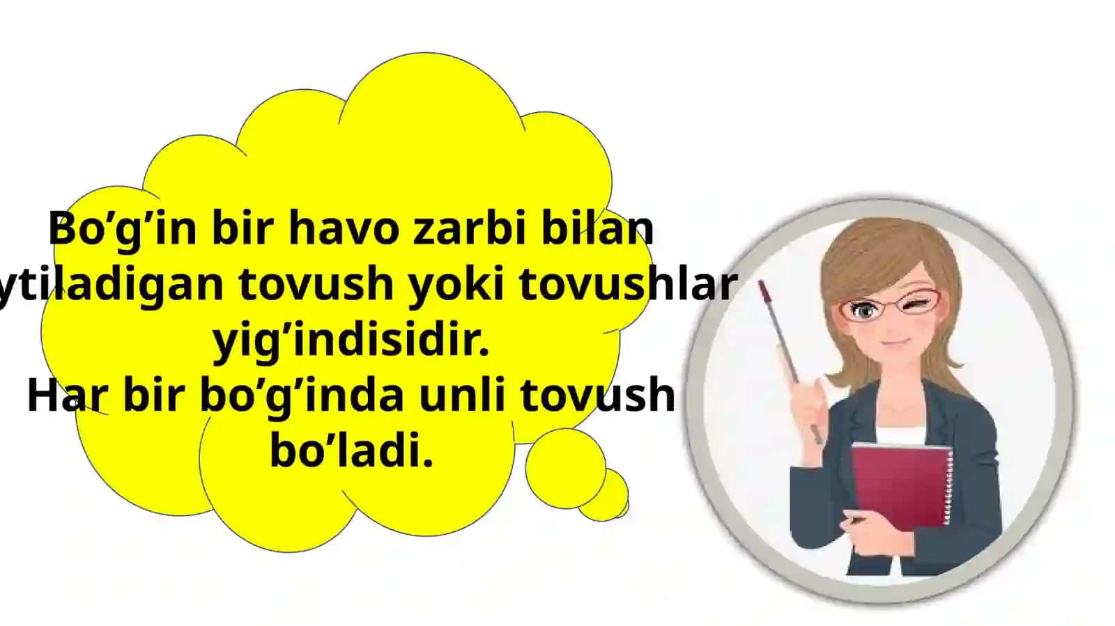 Bo’g’in birhavo zarbibi lan aytiladig an tovush yok tovushlar 2