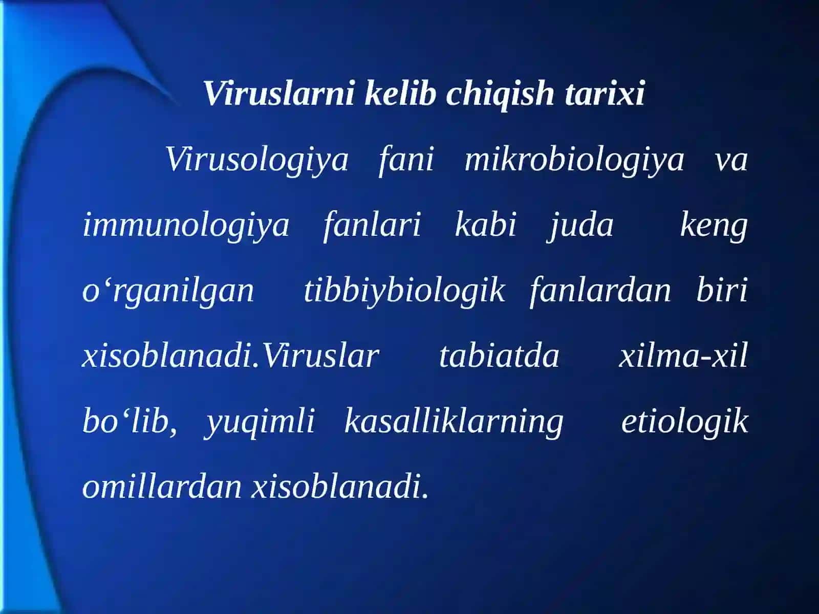 Umumiy virusologiya tuzilishi klassifikatsiyasi 2