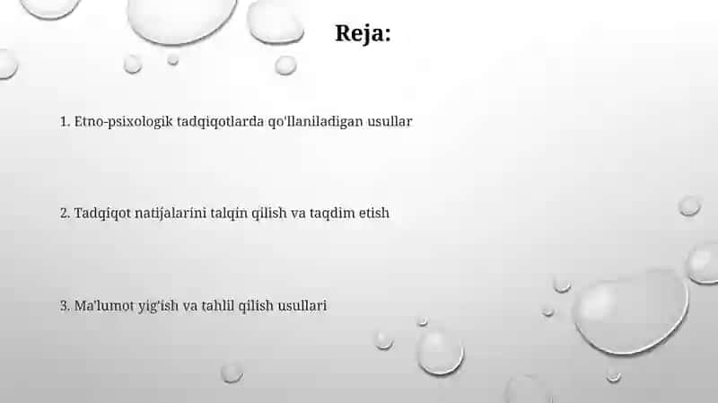 Etnopsixologik tadqiqotlarda qo'llaniladigan metodlar 2