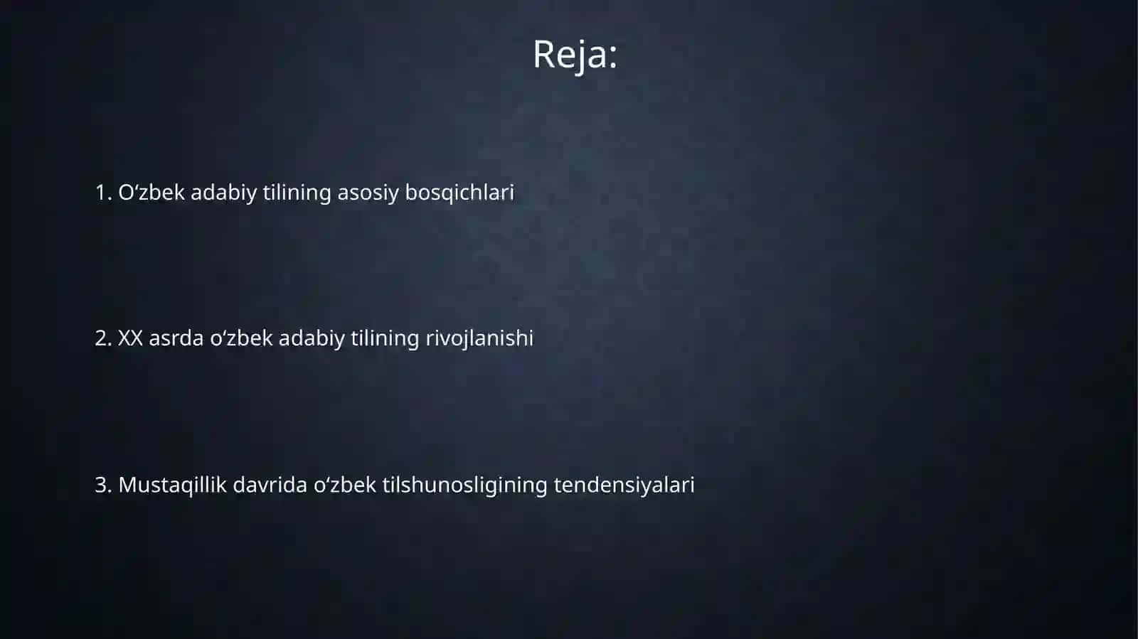 Hozirgi o‘zbek adabiy tilining taraqiyot bosqichlari 2