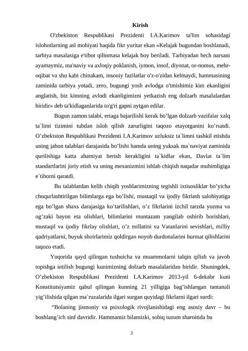 Sinfdan tashqari o’qish darslari va Shukur Sa`dulla ijodi 2