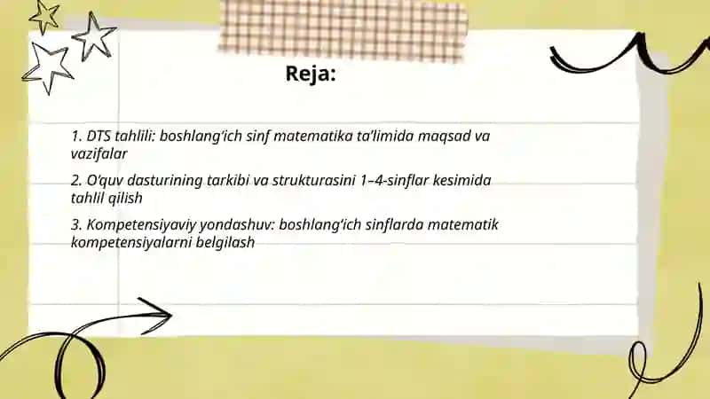 Boshlang‘ich sinflarda matematikadan DTS tahlili 2