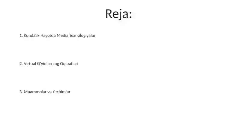 Kundalik Hayotda Media Texnologiyalar 2