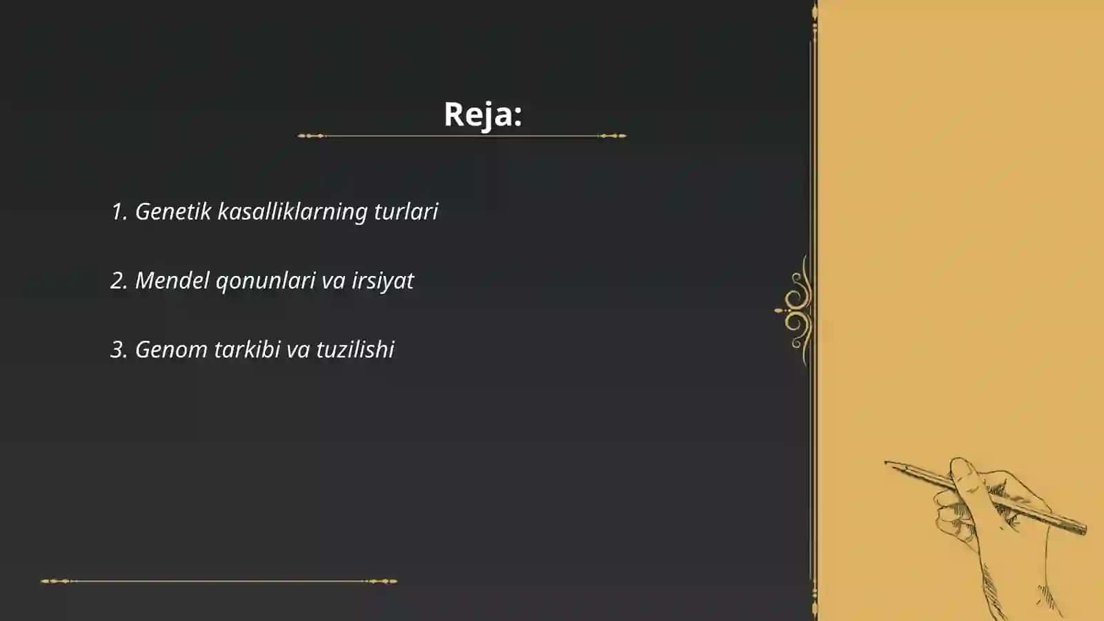 Genetik va irsiy kasalliklar haqida tushuncha 2