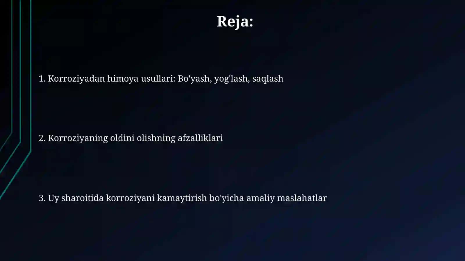 Uyda korroziyani kamaytirishyo‘llari 2