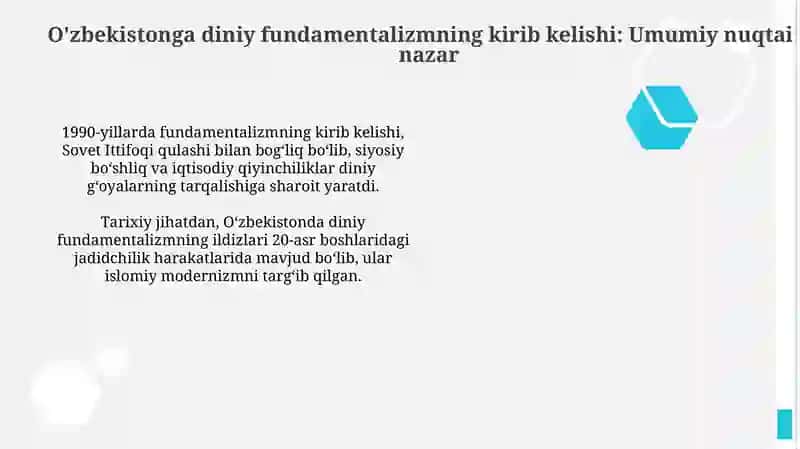 Oʻzbekistonga diniy fundamentalizmning kirib kelishi 2