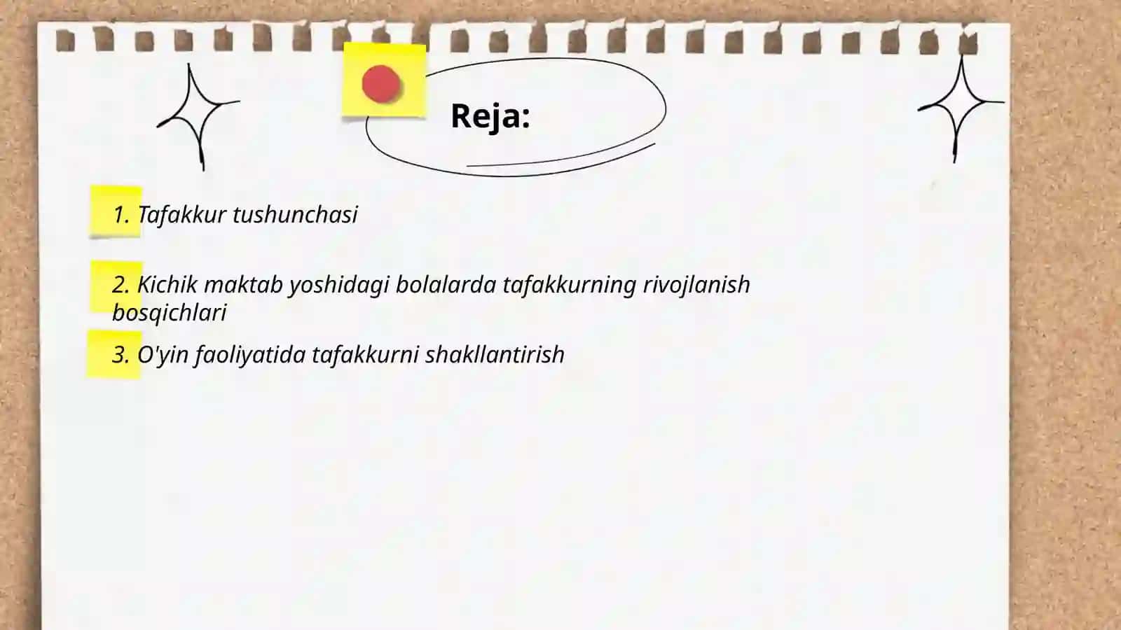 Kichik maktab yoshidagi o'quvchilar tafakkurining shakillanishi 2