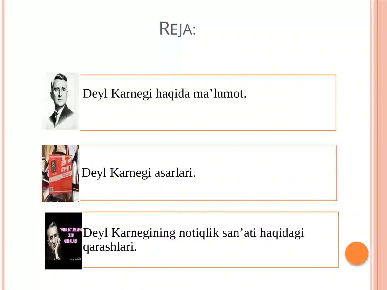 DeylKarnegi va uning notiqliksan'ati haqida qarashlari 2