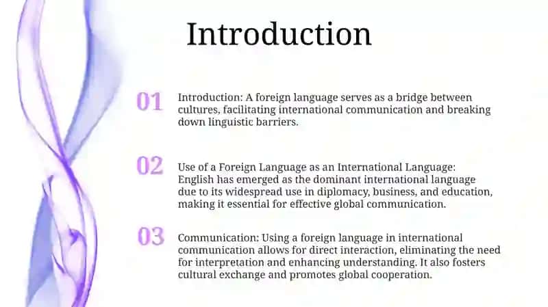 Use Of A Foreign Language As Ana International Language In Communication 2