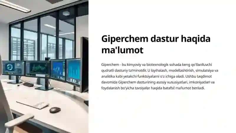 Giperchem dasturiy ta'minot 2