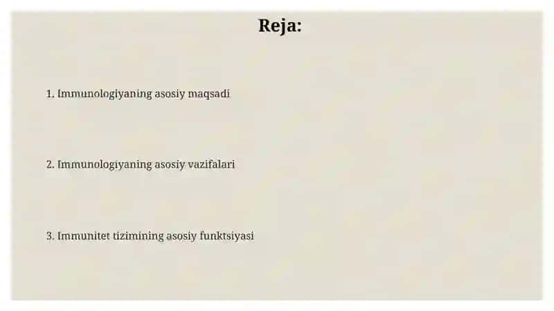 Immunologiyaning asosiy maqsadi 2