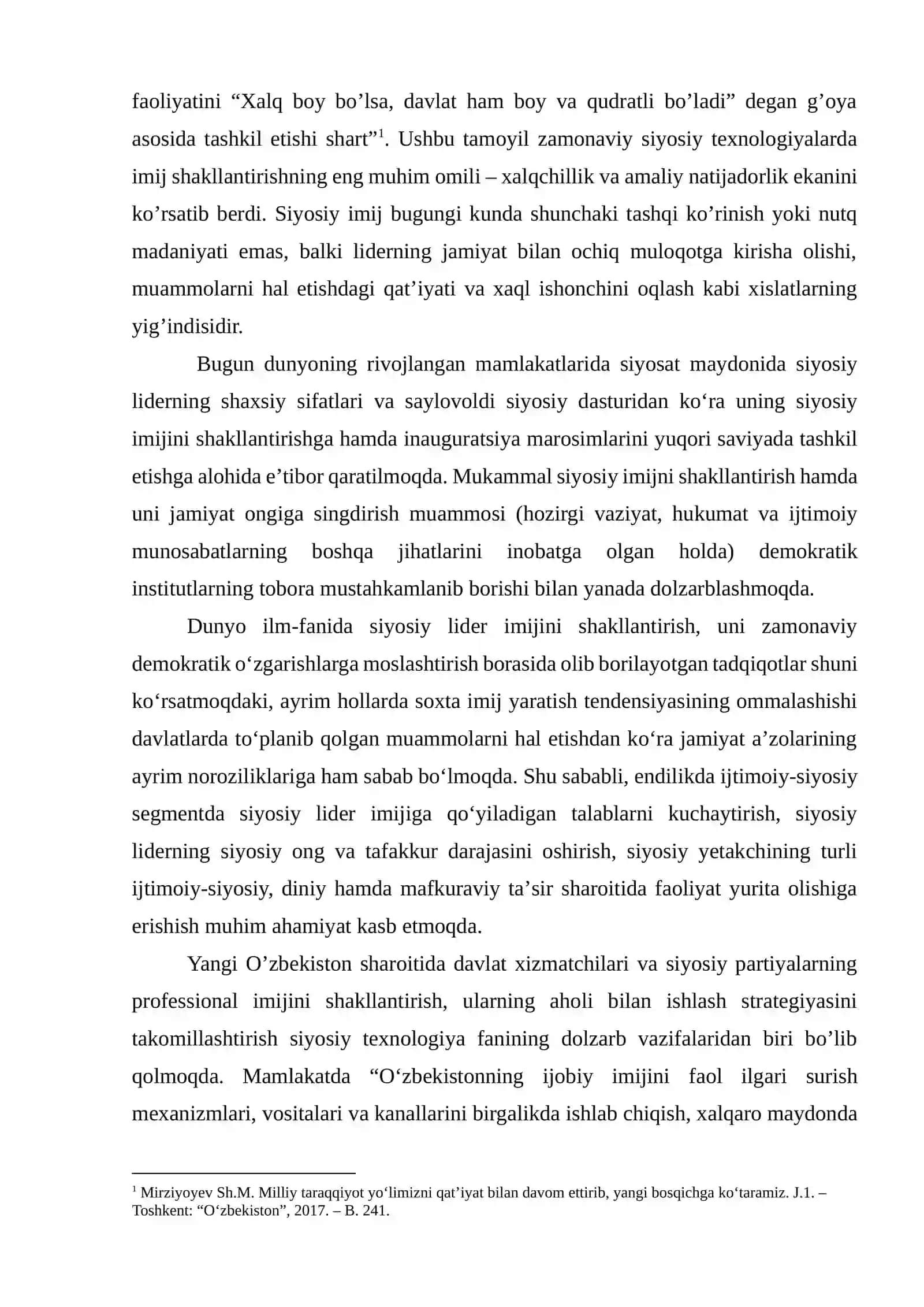 SIYOSIY IMIJNI SHAKLLANTIRISH YO’LLARI 2