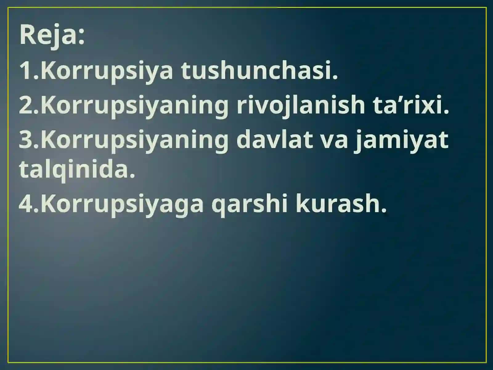 Korrupsiya tushunchasining ma’nosi va rivojlanish ta’rixi 2