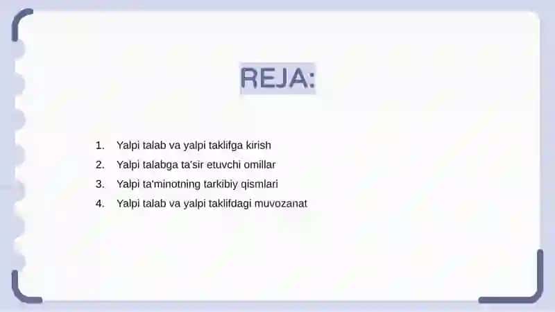 Yalpi talab va yalpi taklif 2