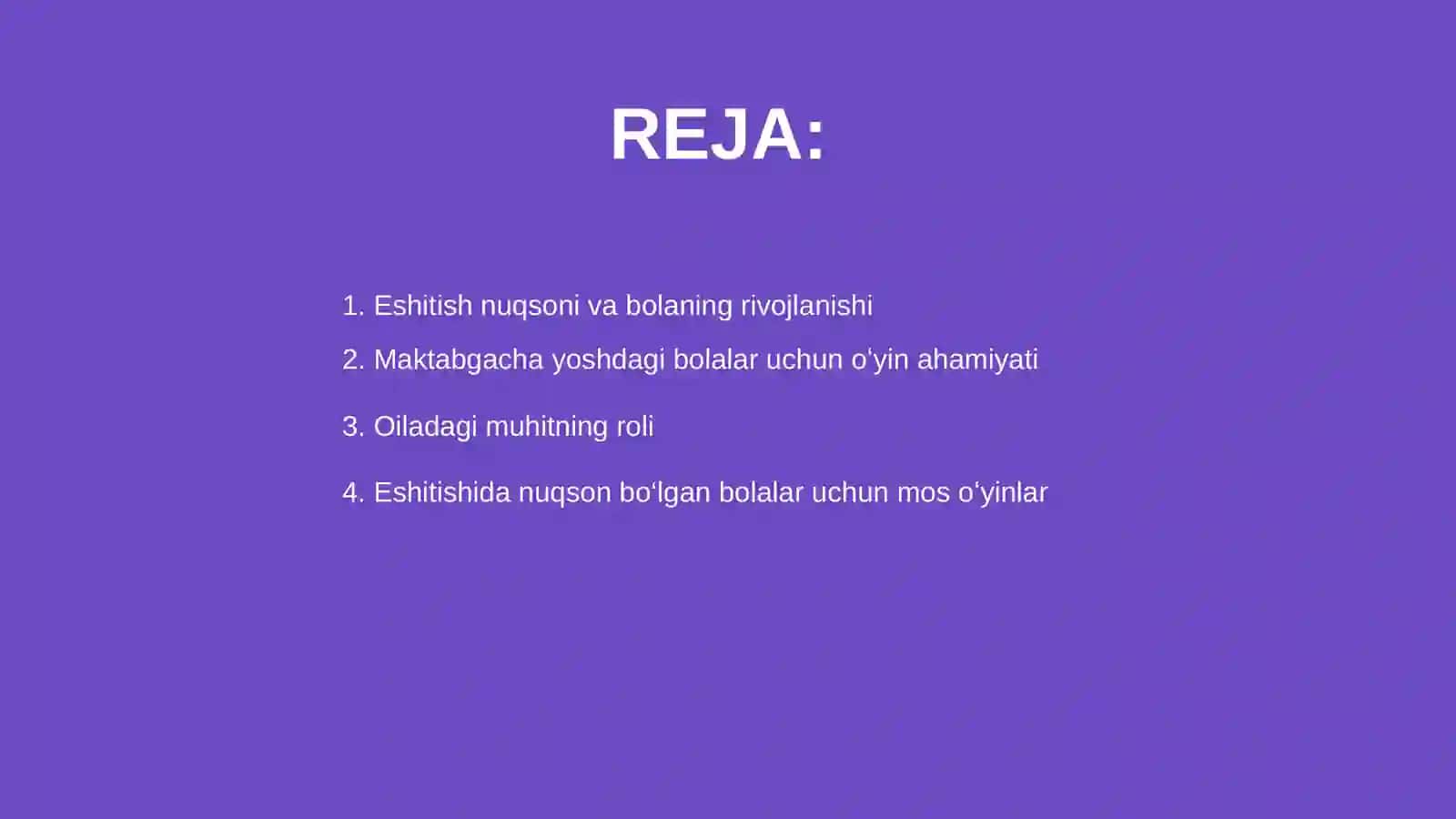 Eshitishida Nuqsoni Bor Bolalar Oilasida O'yin Faoliyati 2