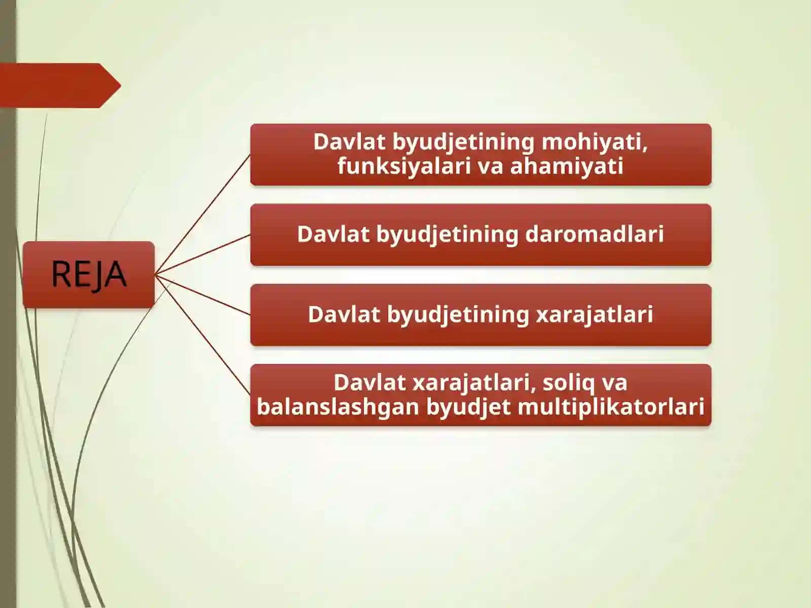 8- Davlat budjeti. Budjet soliq siyosati 2