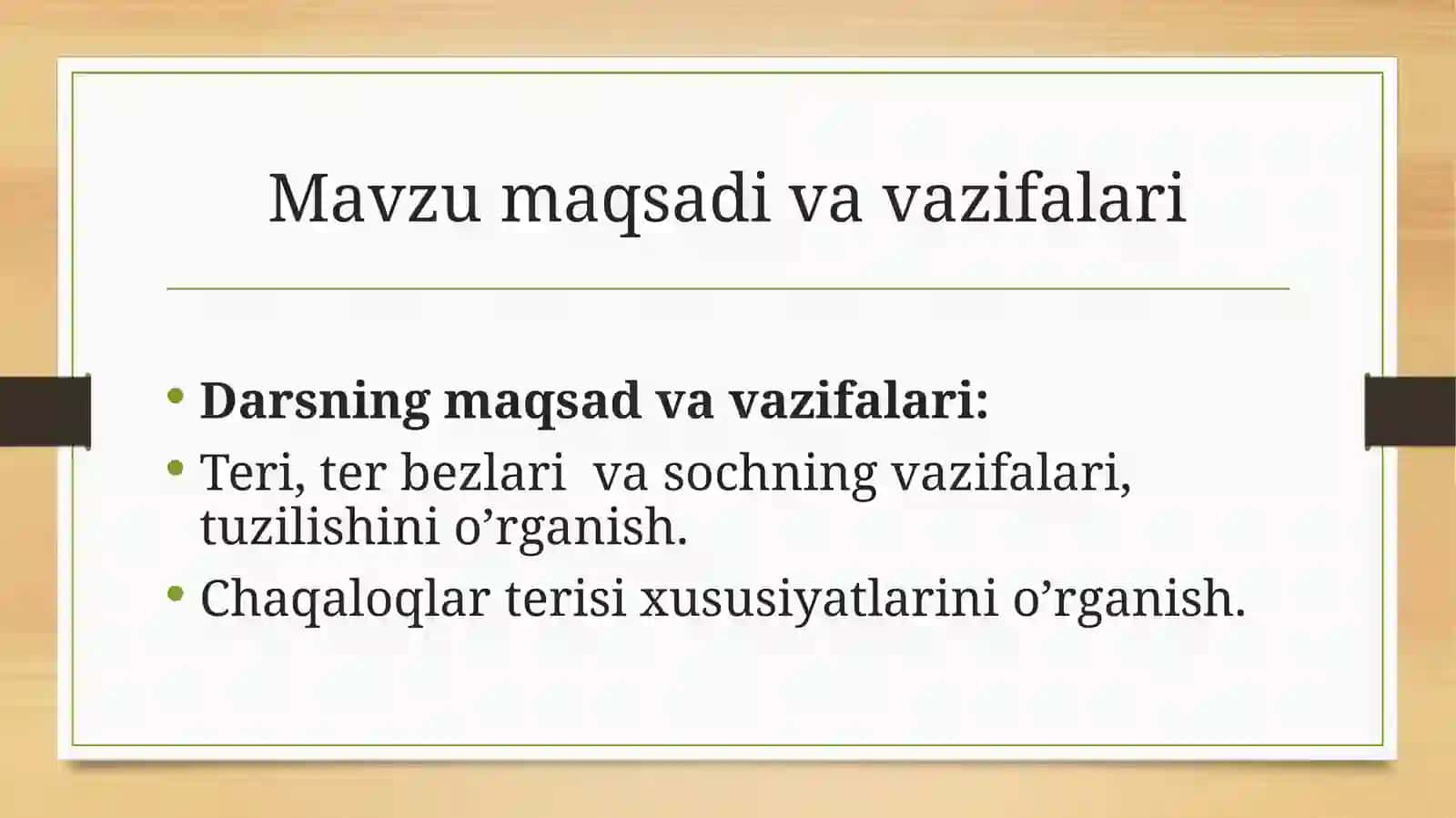 Terivauning xosilalari 2