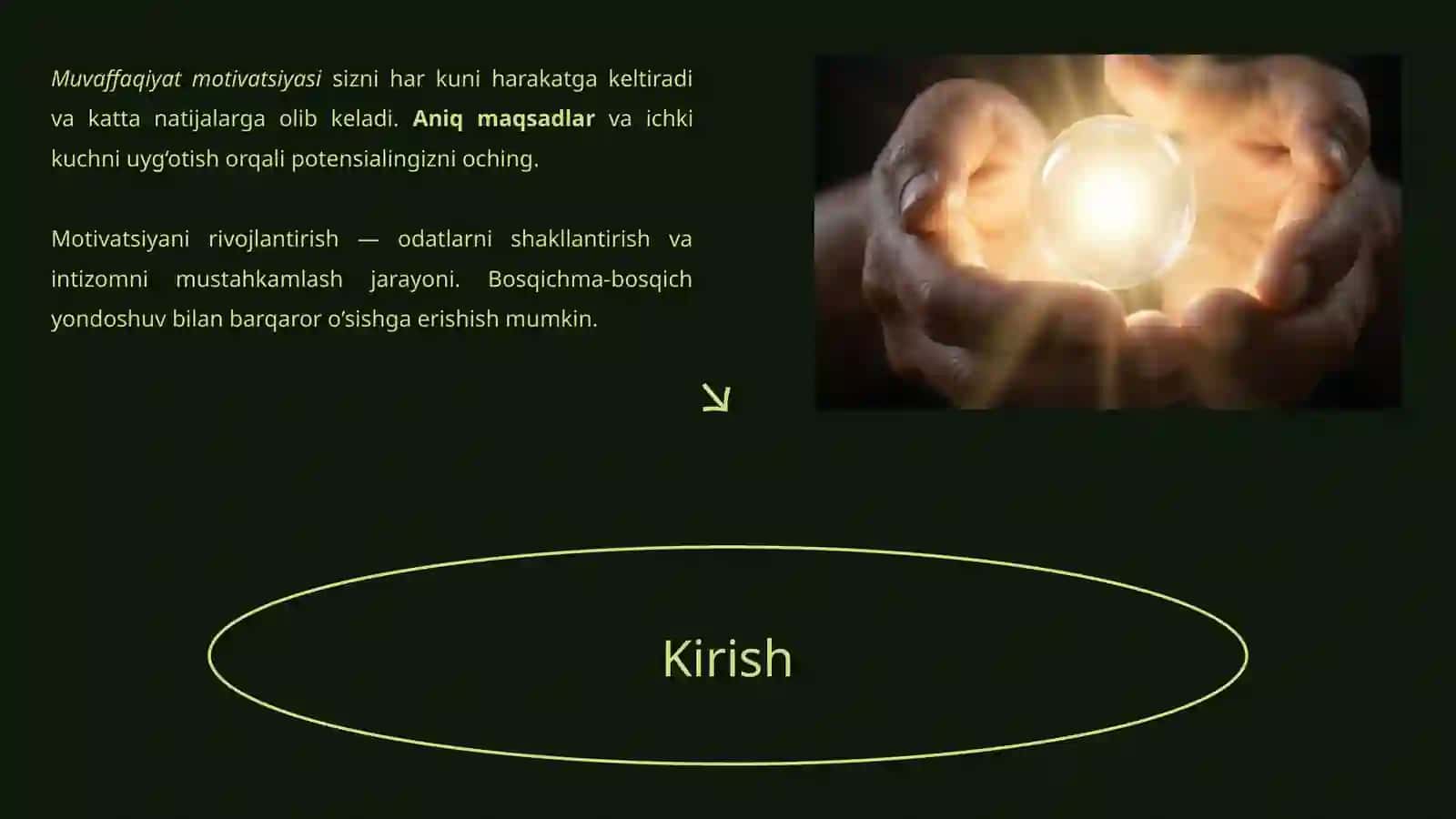Muvaffaqiyat motivasi va uning rivojlanishi 2