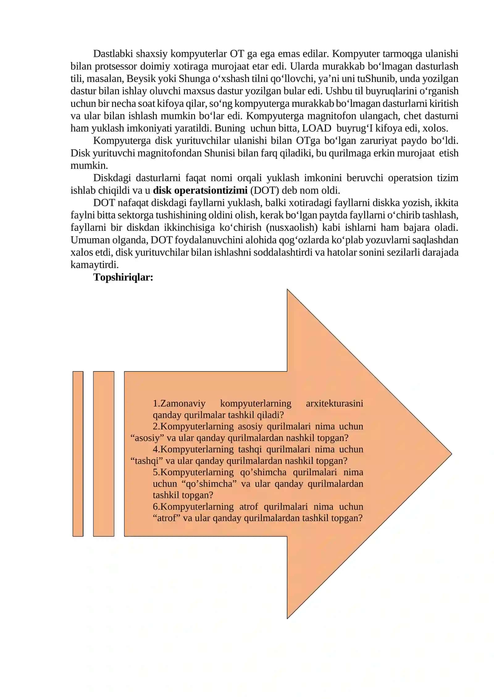Texnik ta’minot va Tizimli dasturiy ta’minot 2