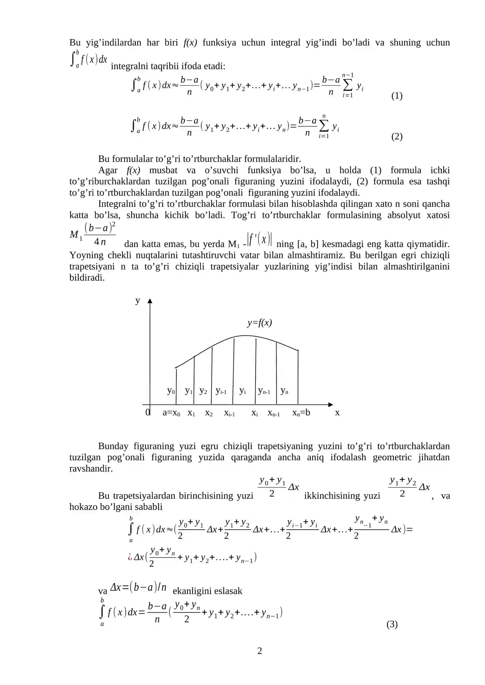 Algebradan mustaqil ish 2