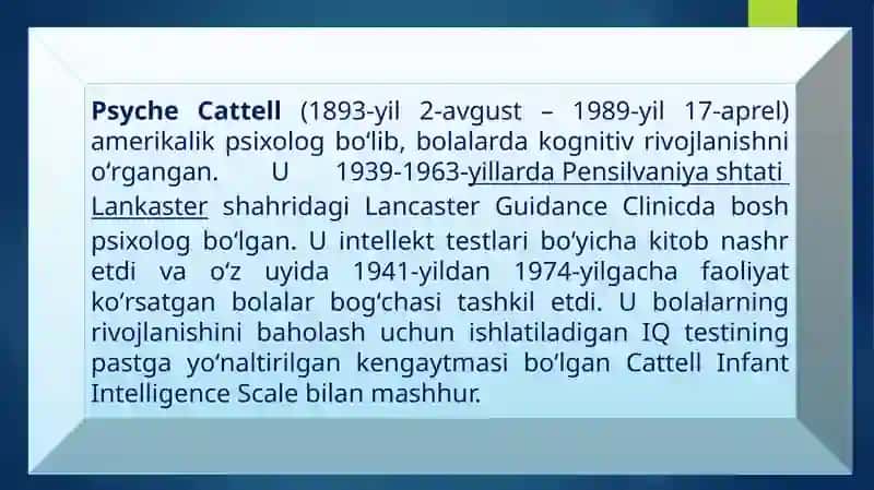Psyche Cattell 2