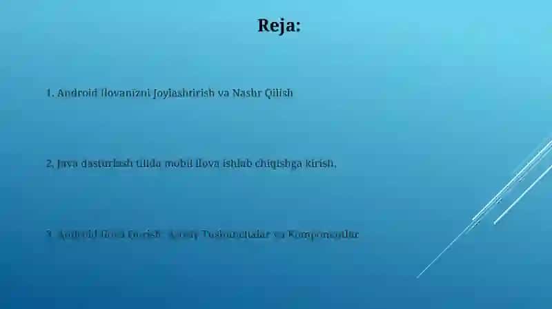 Java bilan Android Dasturlash 2