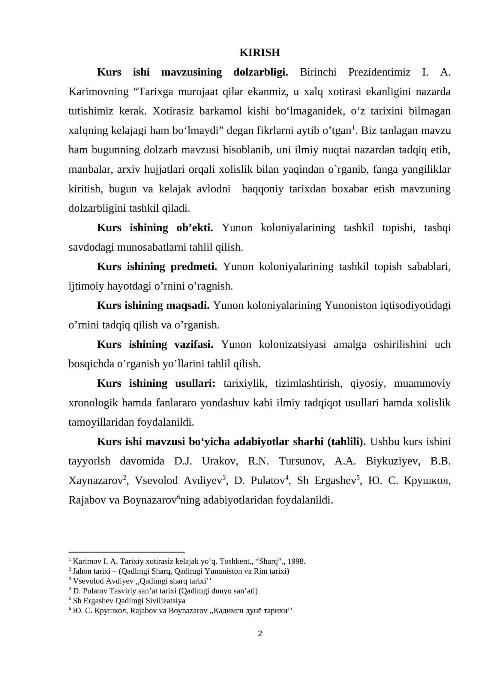 BOB. YUNON KOLONIYALARINING TASHKIL TOPISHI 2
