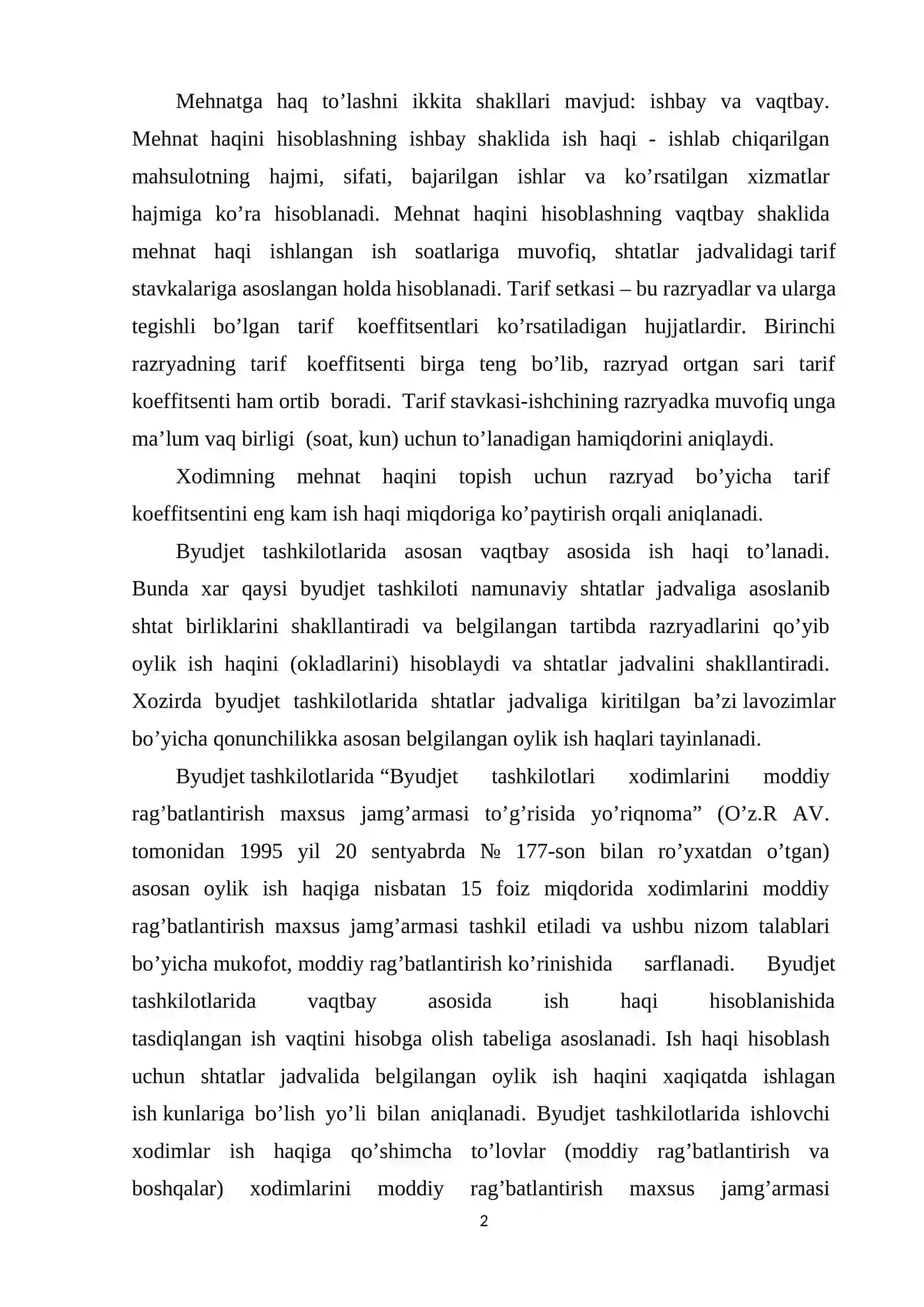 Xodimlar va stipendiya oluvchilar bilan xisoblashuvlar xisobi 2