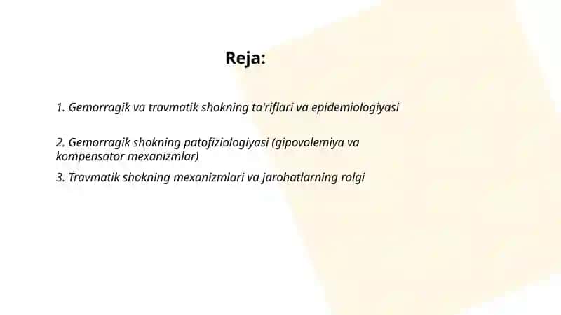 Gemorragik va travmatik shok 2