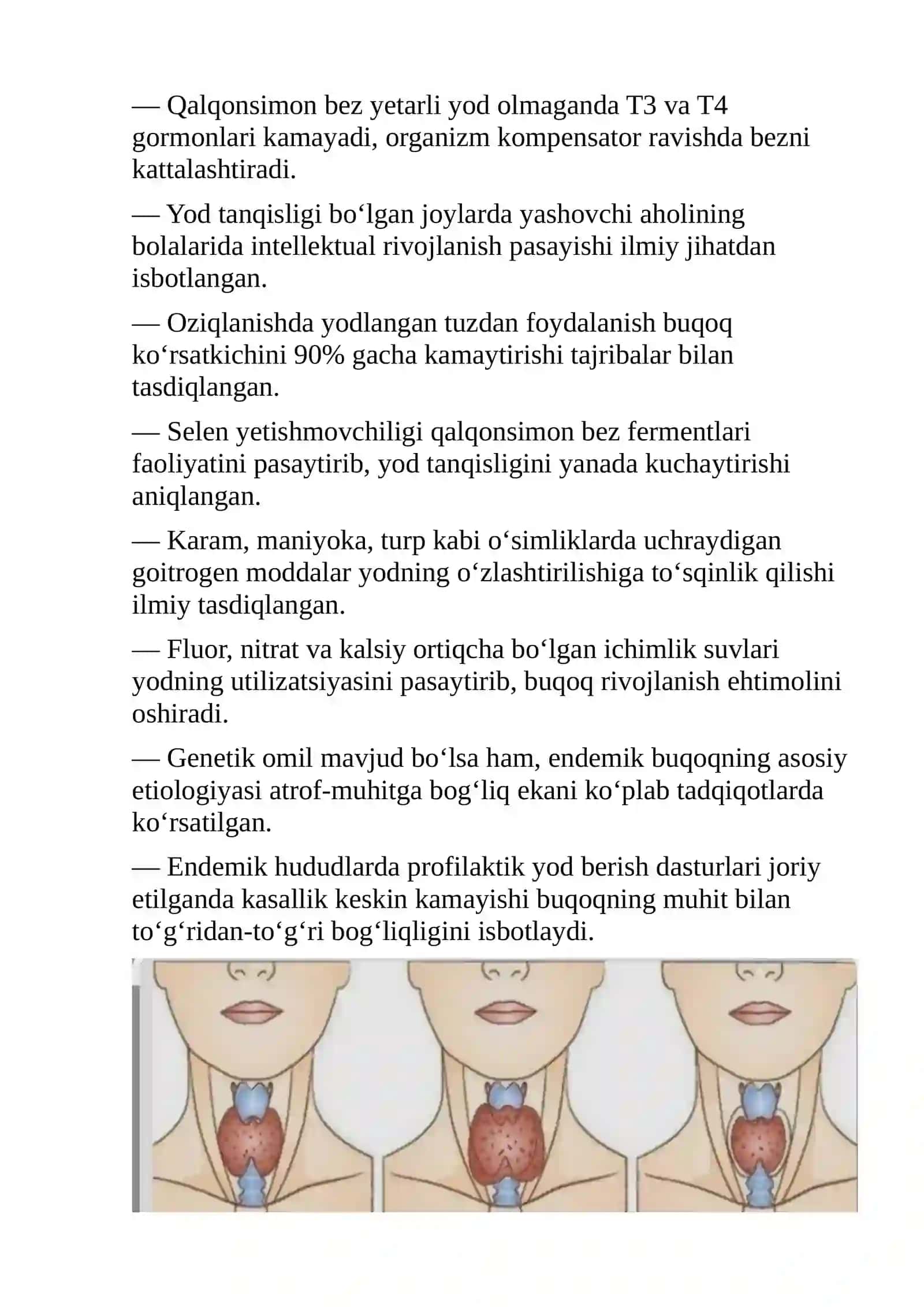 Endemik buqoqning kelib chiqish shart- sharoitlari va muhitga bogʻliqligi 2