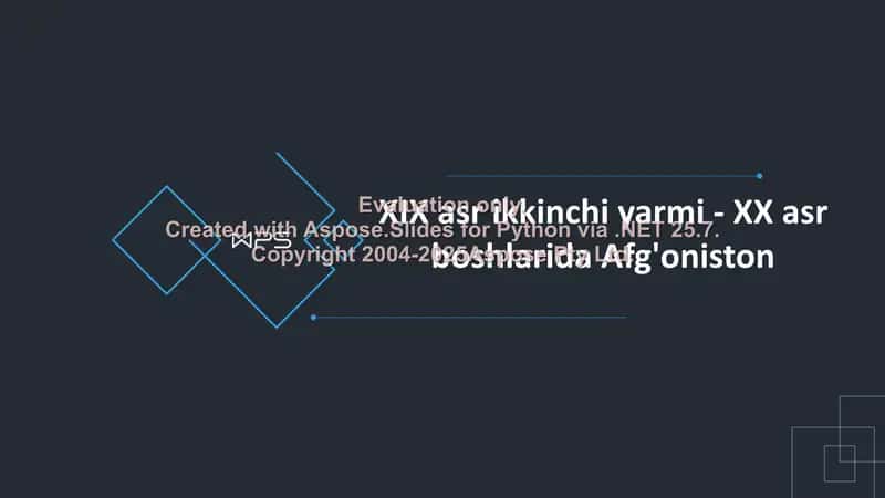 Afgʻoniston tarixi 2