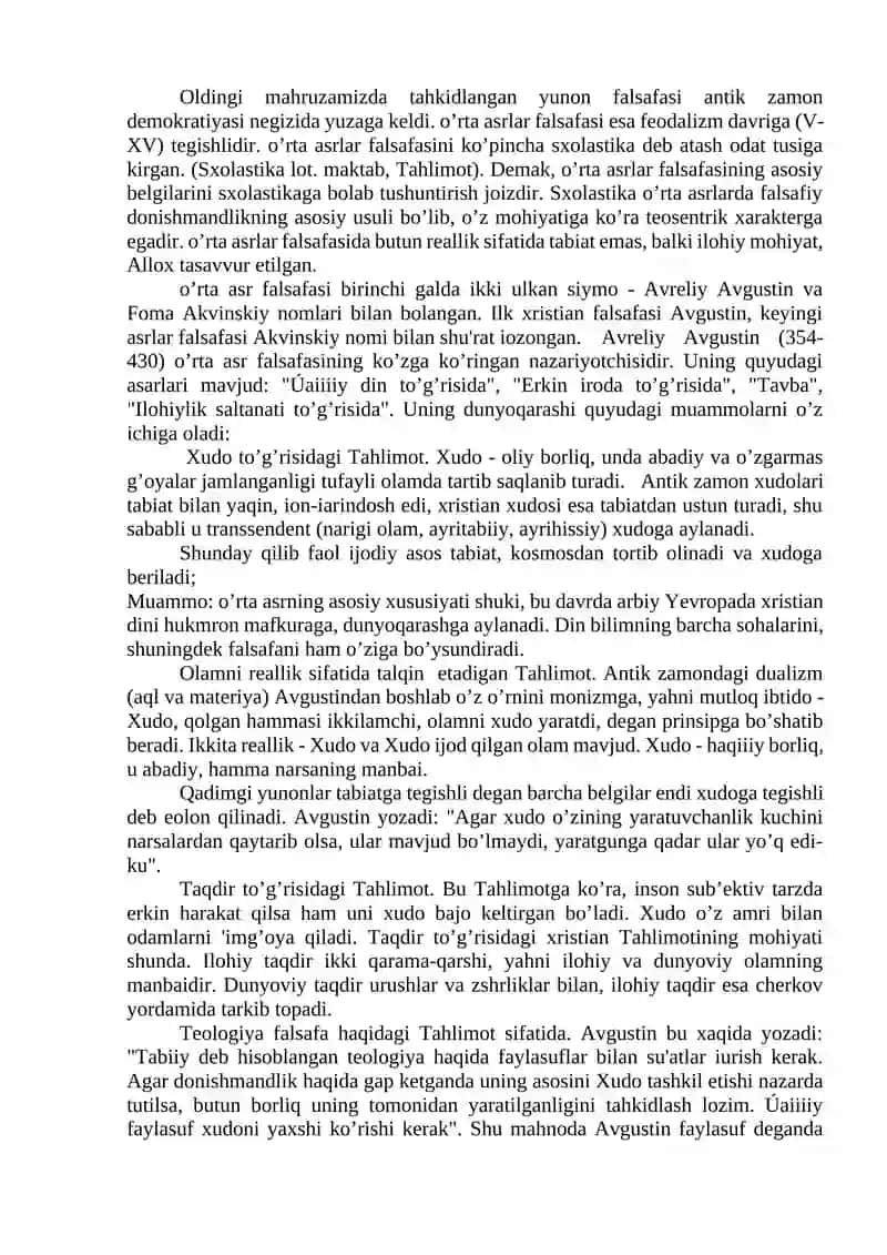 XVII-XIX asr Yevropa falsafasidagi oqimlar 2