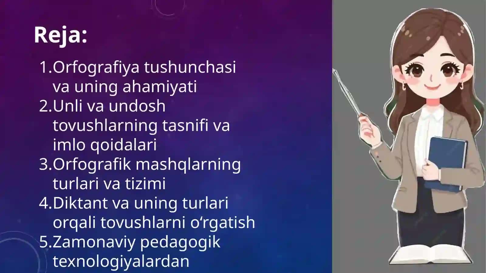 Unli va undosh tovushlarni o‘rganishda orfografik mashqlarni tashkil etish 2