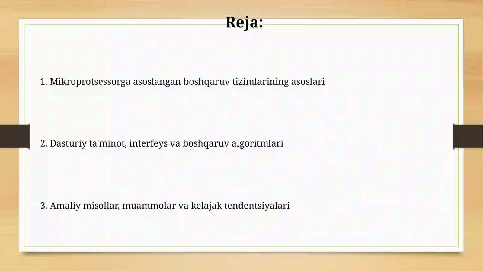 Kop protsessorli boshqarish tizimlari 2
