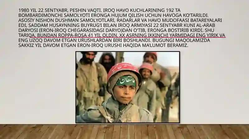 Iroqva E'ron urushi 1980 - 1988 yil 2